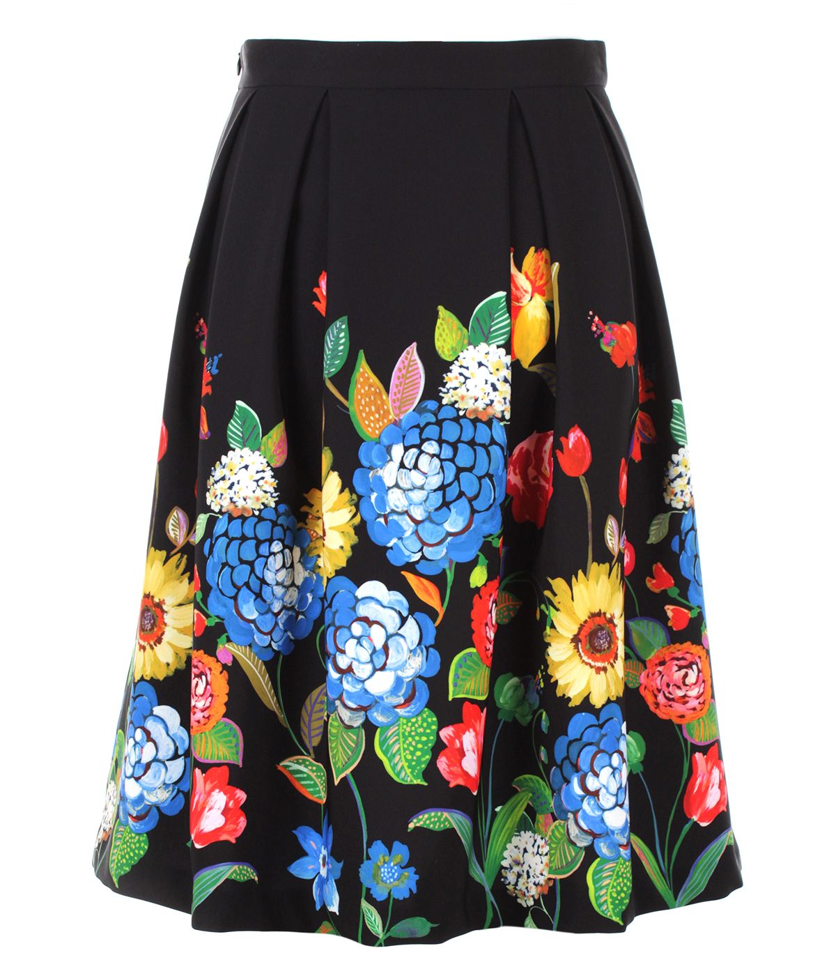 Skater skirt with floral print 0